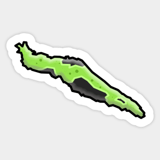 Texada Island Slug - Banana Sluggo Silhouette - Silly Fun Gift - Texada Island Sticker